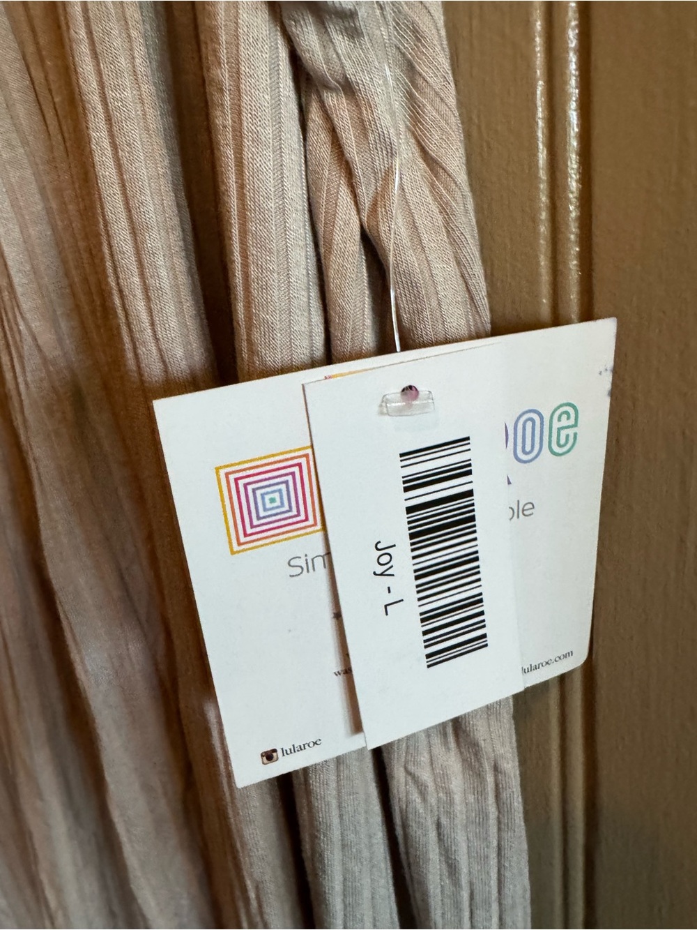 LuLaRoe NWT Joy sleeveless duster Neutral Beige/Taupe large